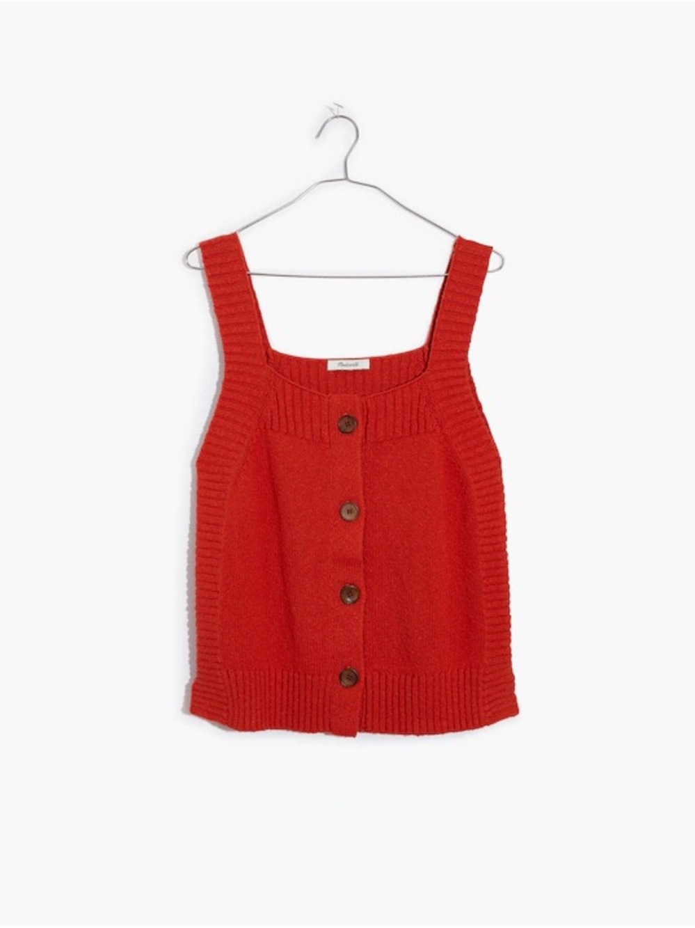 Madewell Rowe Button-Front Sweater Tank
